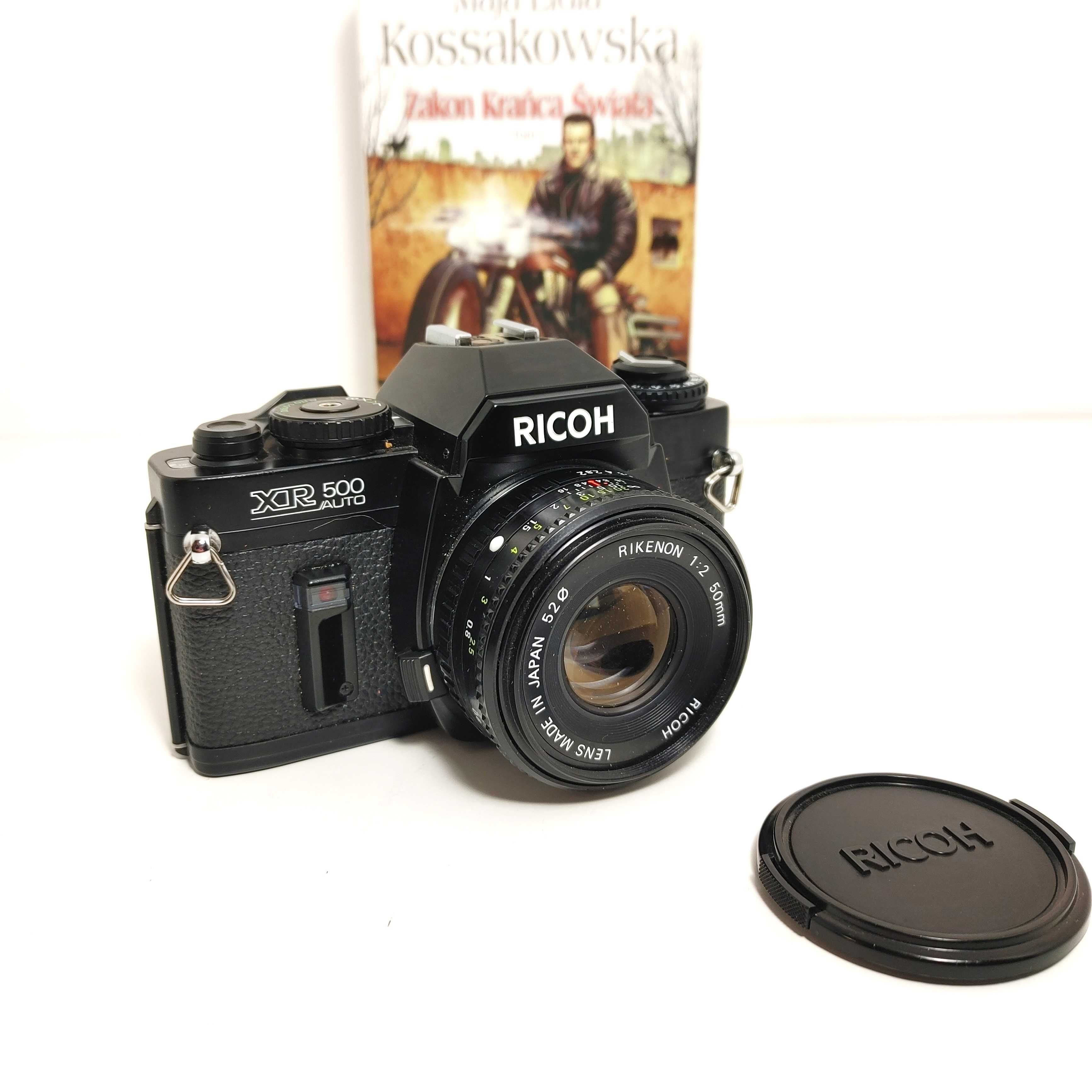 Lustrzanka analogowa jak nowa RICOH XR 500 AUTO z Rikenon 1:2 50 mm