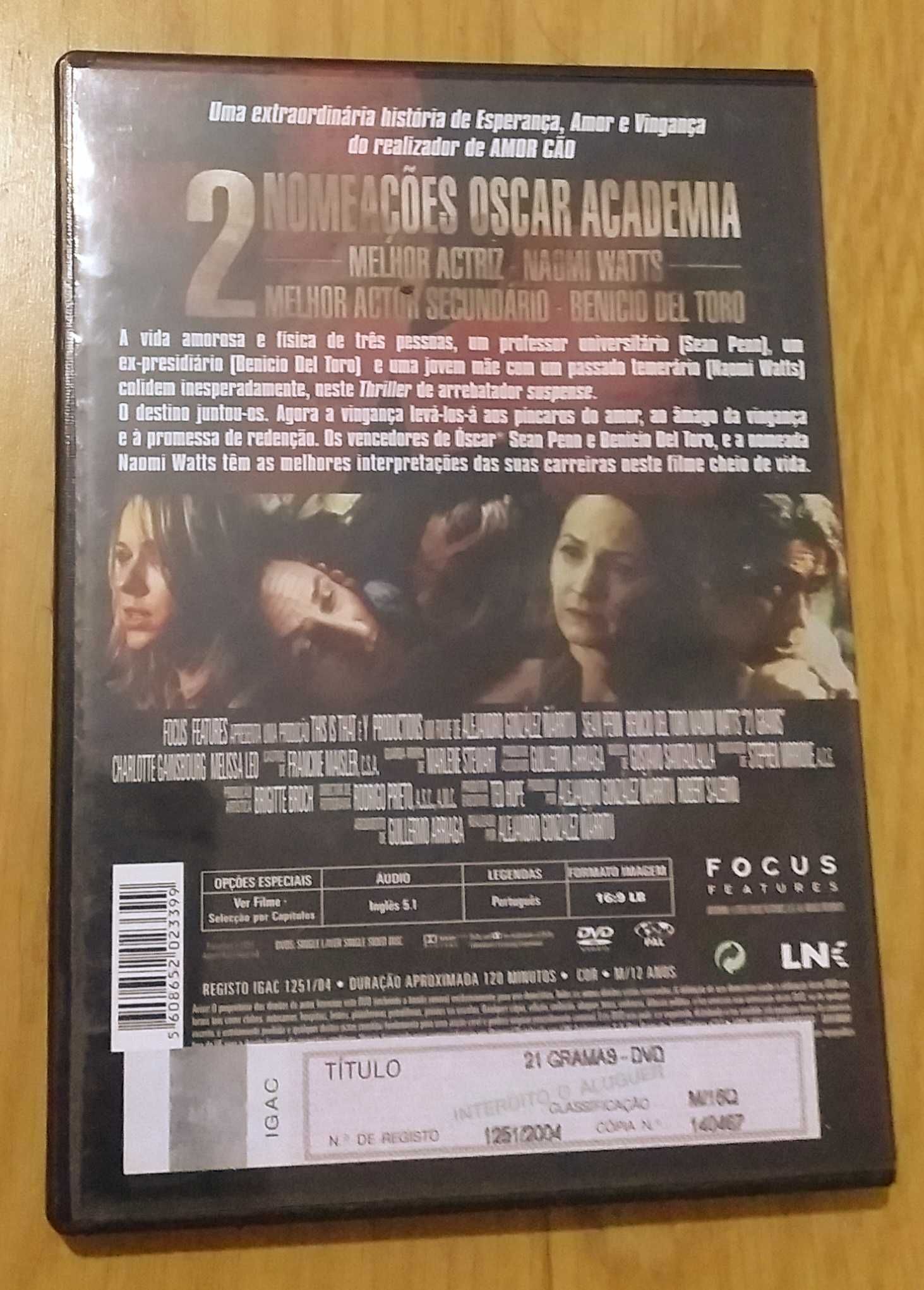 DVD "21 Gramas" original, novo