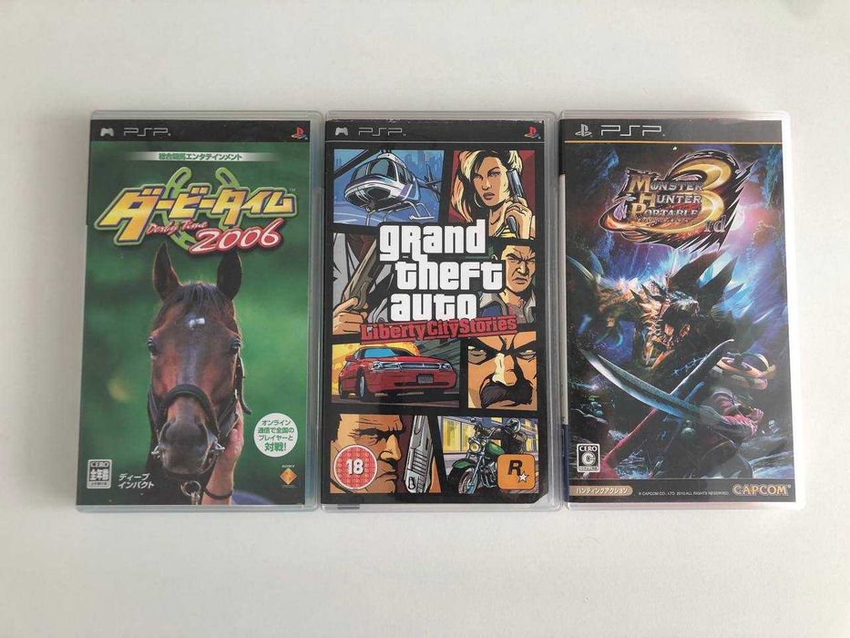 Iгри PSP UMD GTA LCS, Monster Hunter Portable 3rd, Derby Time 2006