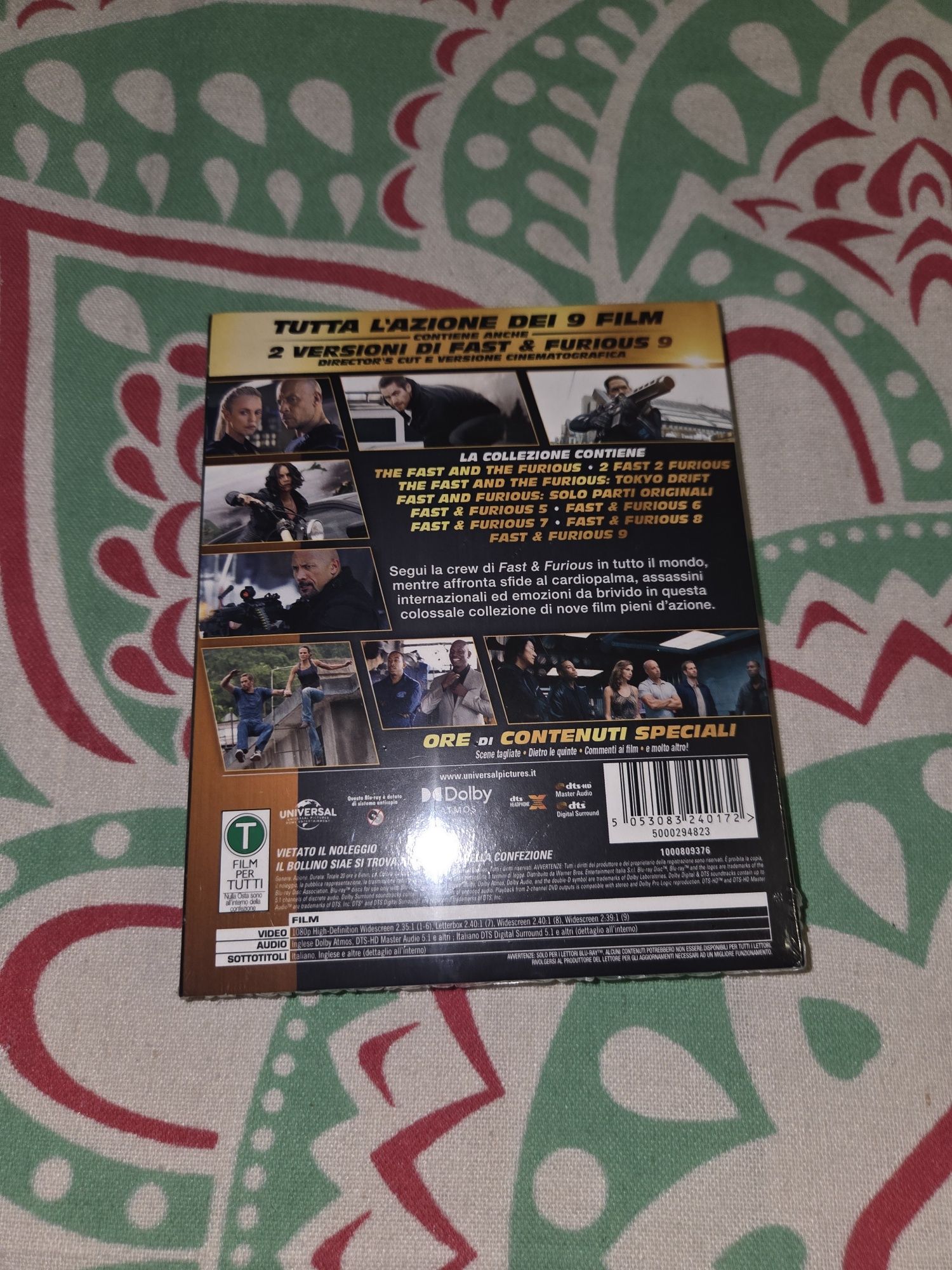 Coleção blu-ray 9 Filmes Velocidade Furiosa (Fast & Furious)