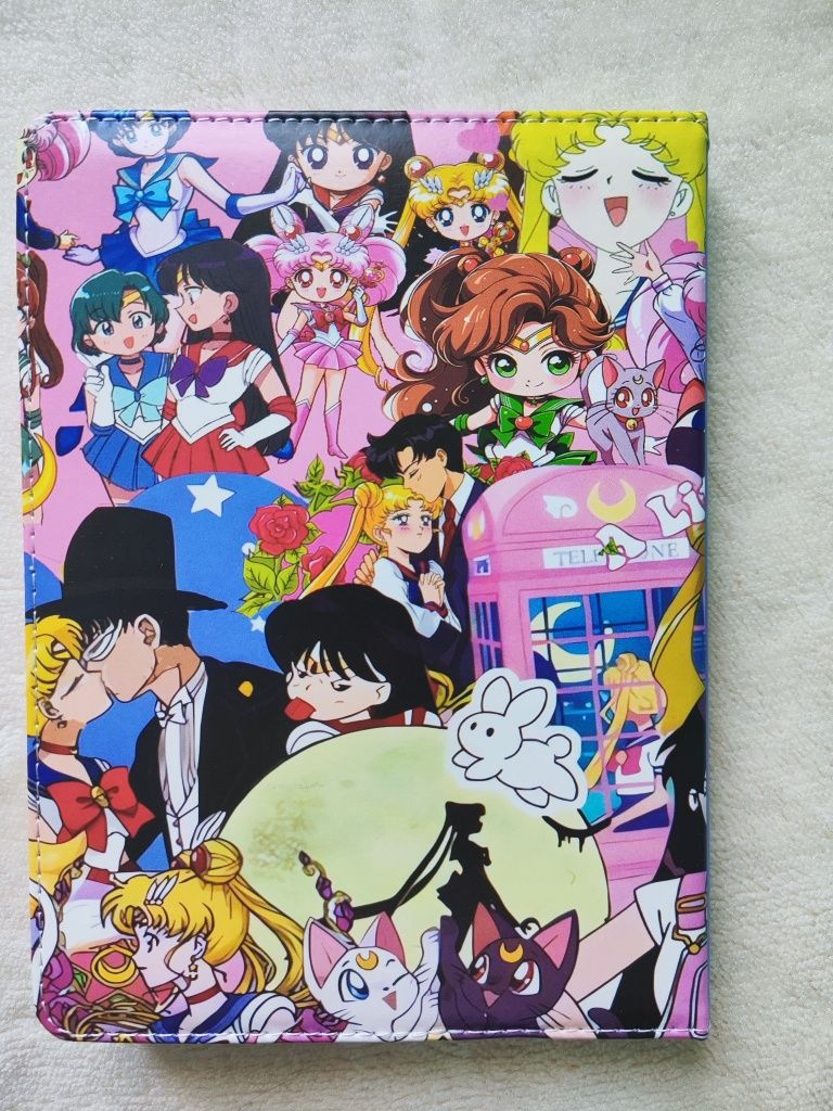 Sailor Moon - zeszyt/ notatnik. Skórzana okładka.