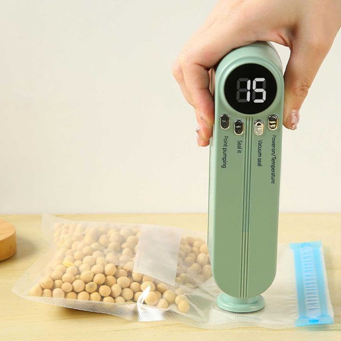 Вакуумный упаковщик Xiaomi SJT-818, автомат, портативный, зарядка USB