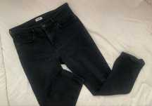 Spodnie jeansowe Wrangler czarne wysoki stan damskie