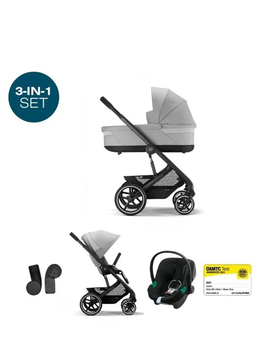 Коляска Cybex Balios S 3 в1 BLK Stone grey