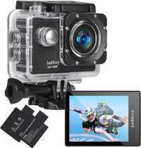 Jadfezy Action Camera 1080P kamera sportowa wodoodporna 30m akcesoria