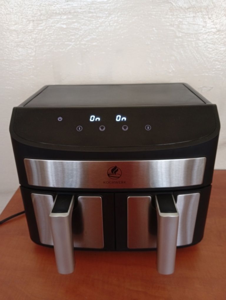 Frytkownica frytownica dwukomorowa poj. 2x3.5 L airfryer beztłuszczowa