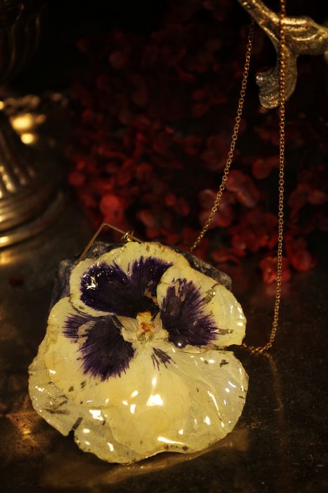 Colar Amor Perfeito Natural Bíojoia