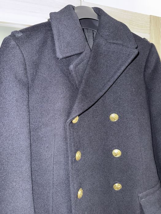 Płaszcz wełniany męski Marynarka Wojenna