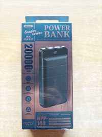 Power Bank (павербанк, зарядка) Remax Leader RPP-140 20000 mAh чорний