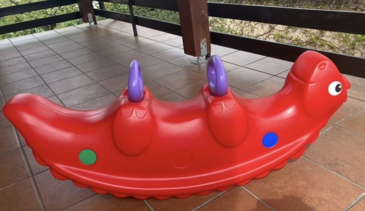 Bujak huśtawka Big Sammy Rocker Smoby bliźniaki lub trójka dzieci