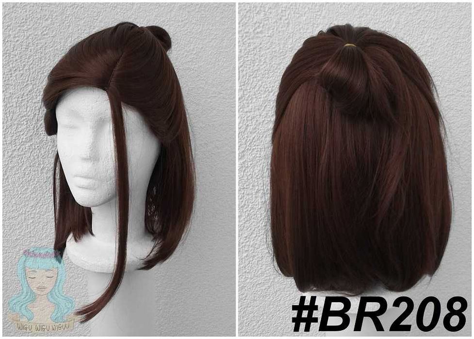 Eren Atak Tytanów Ellie The Last of Us brązowa peruka z przedziałkiem