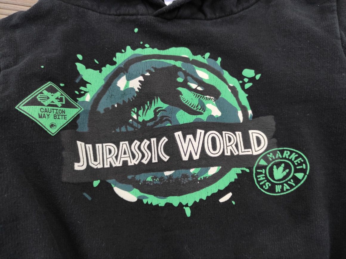 Bluza z motywem Jurassic World ,dinozaur - 98-104, j. Reserved