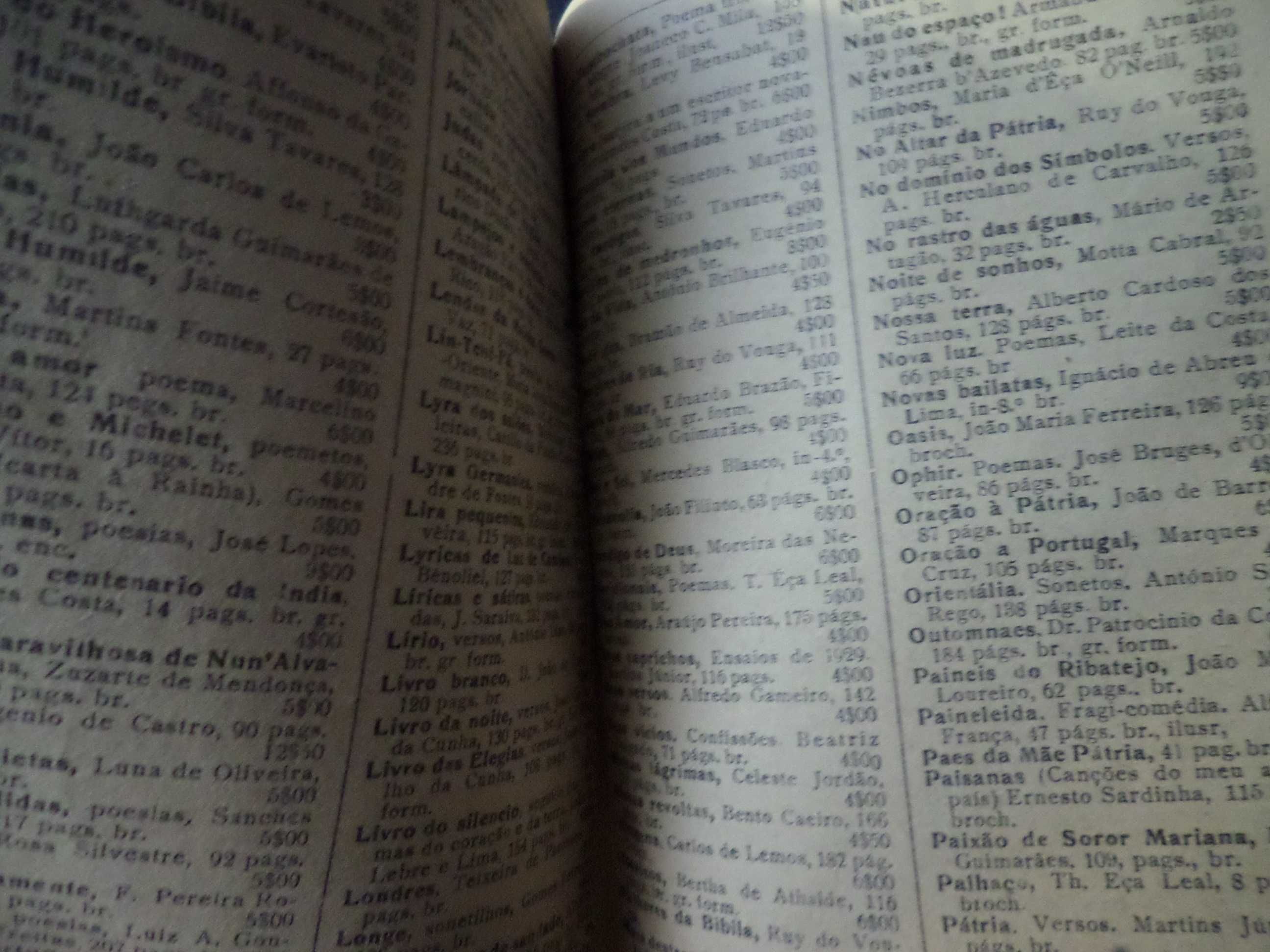 Catalogo antigo de Livros , Livraria Barateira, Lda