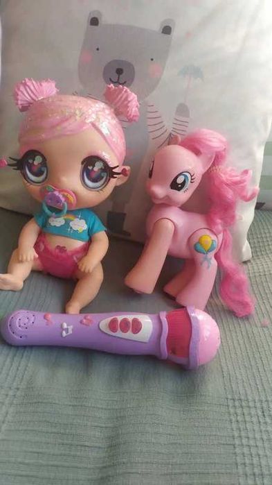 Zabawki kucyk little pony lalka lol brokatowa glitter mikrofon