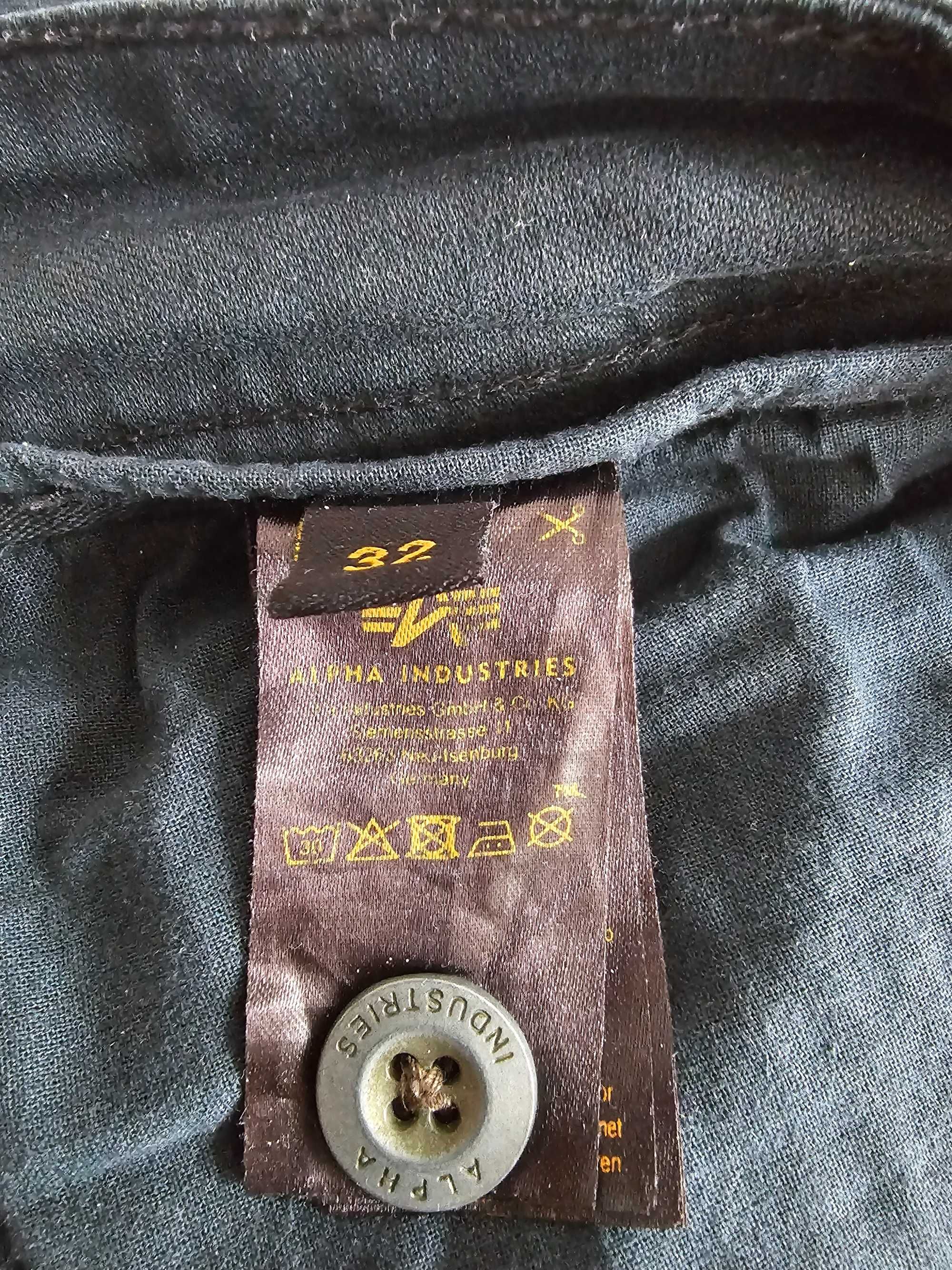 Alpha Industries Utility Spodnie Bojówki Czarne Rozmiar 32 Okazja!