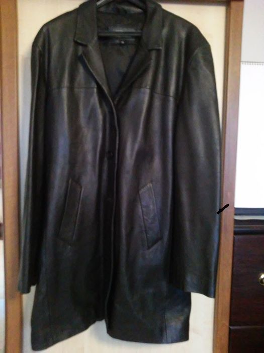 kurtka-płaszcz skóra naturalna; ramoneska eko38- Reserved, od 45zł