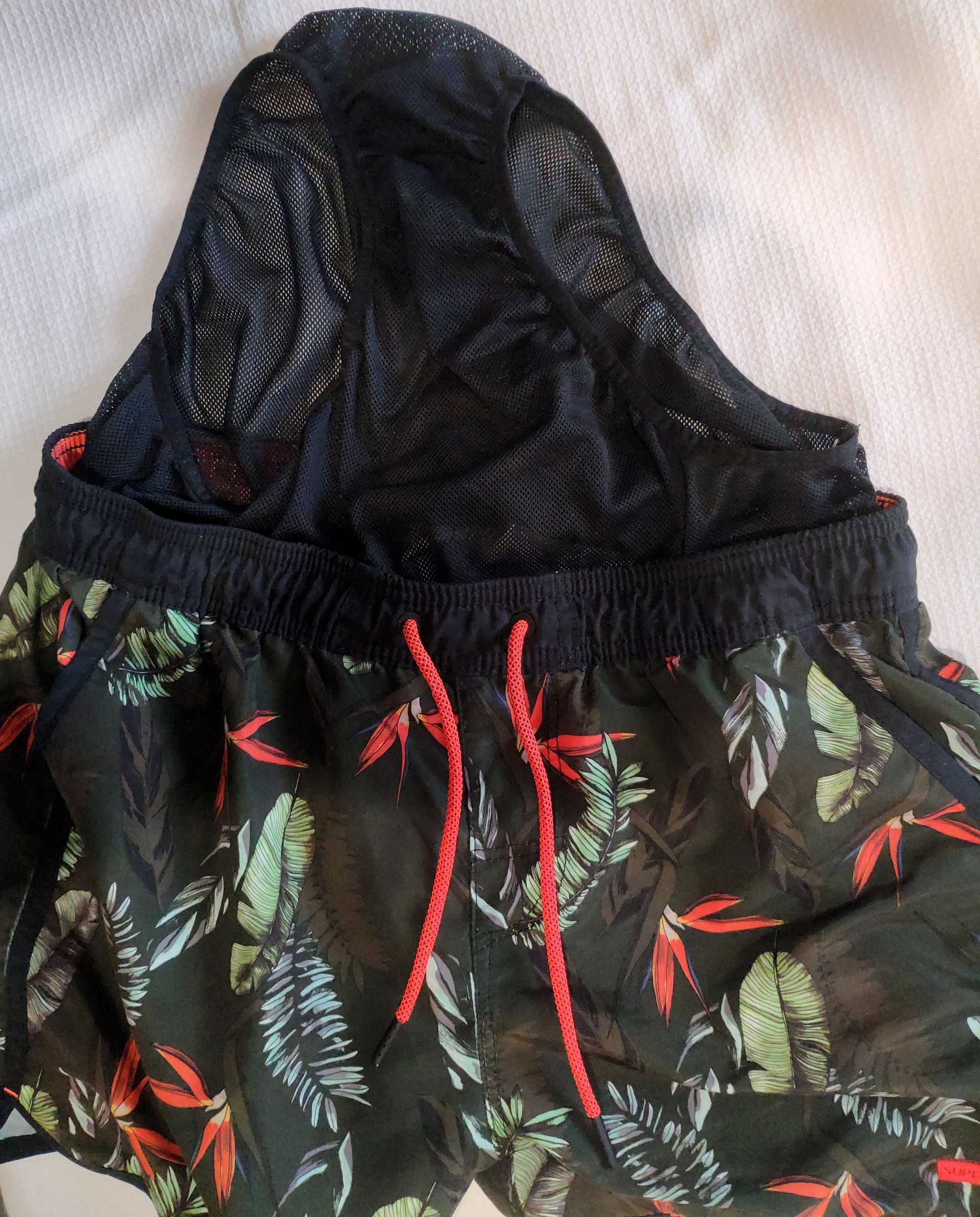 spodenki SUPERDRY Premium szorty kąpielowe Echo Racer # L