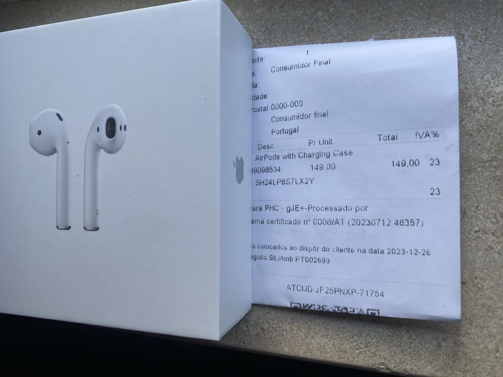 Air pods Apple (com capa)