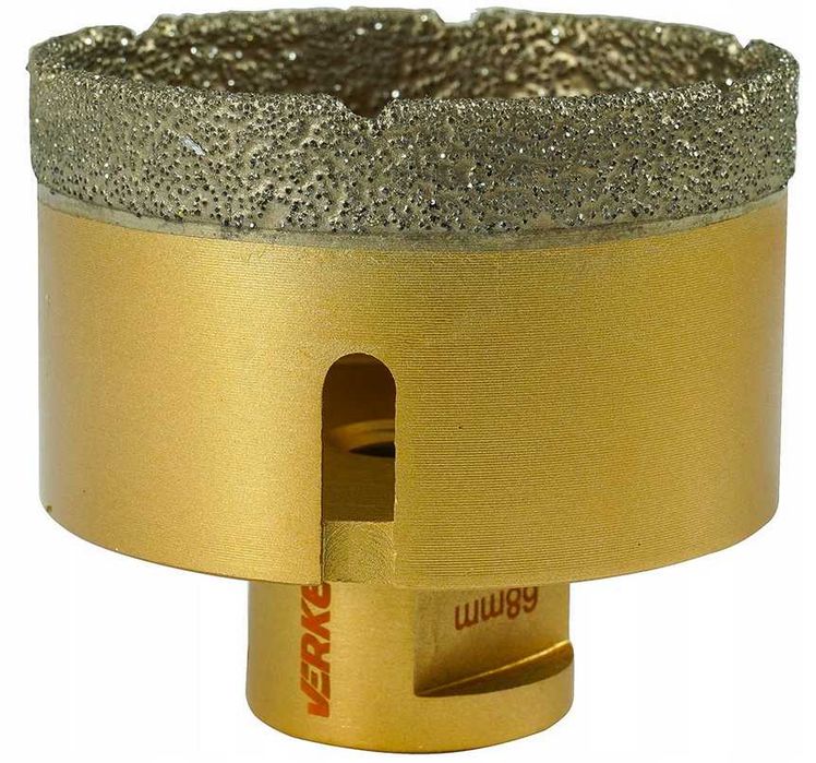 ZESTAW OTWORNIC diamentowych M14, 6-68mm Szlifierka VERKE