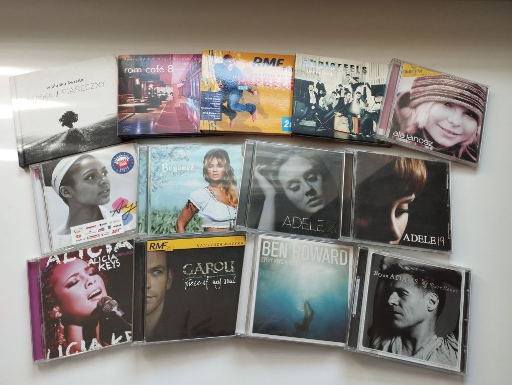 Zestaw płyt CD Garou, Bryan Adams, Alicia Keys, Beyonce