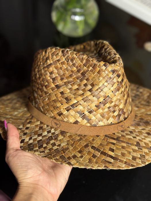 Итальянская шапка панама головной убор ковбой на пляж натурал солома