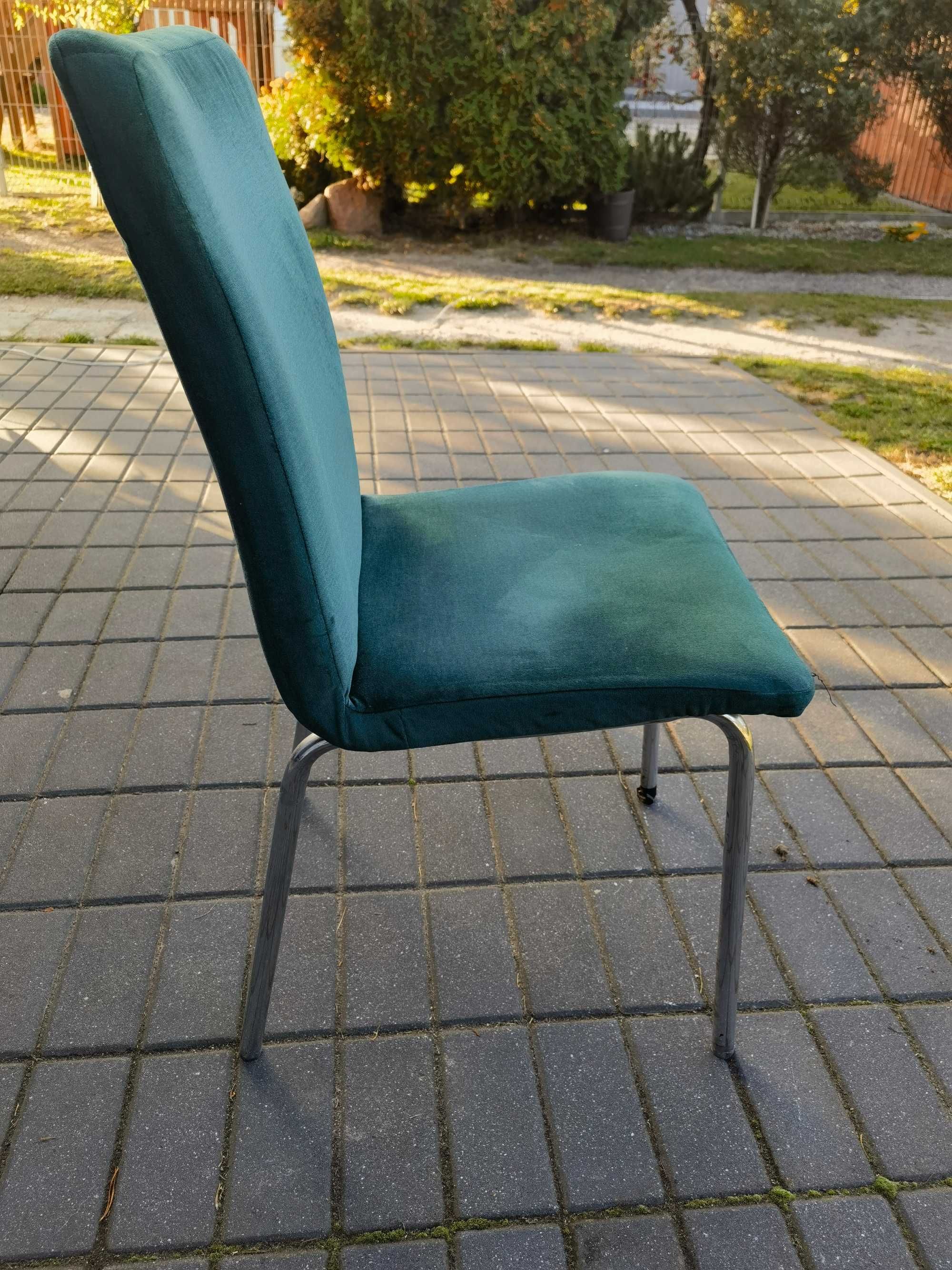 Krzesło metalowe tapicerowane