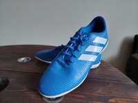 Buty halowe halowki Adidas niebieskie