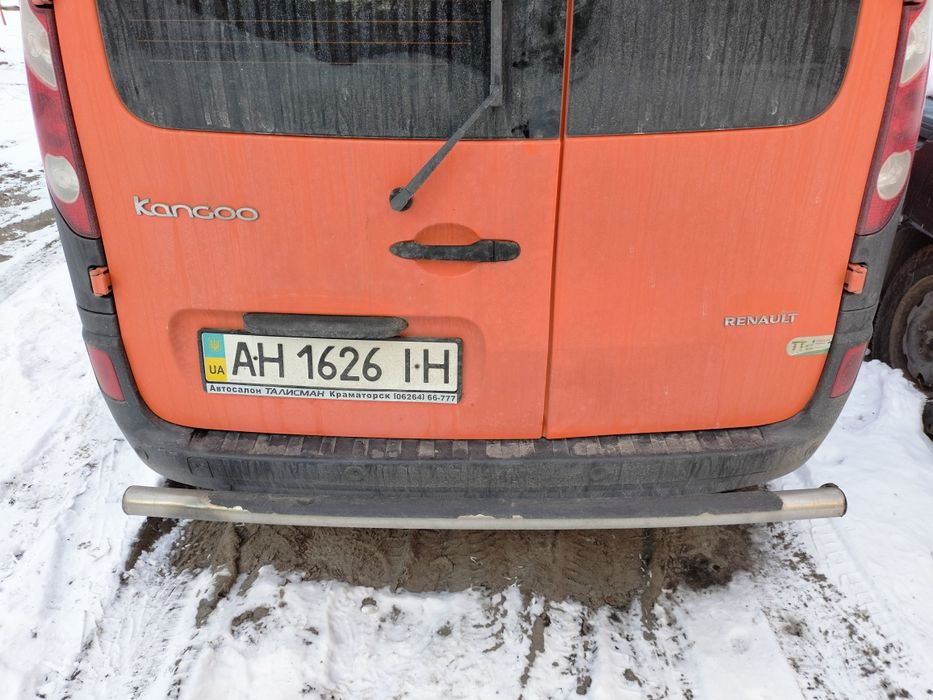 Защита заднего бампера, на Renault kango 2