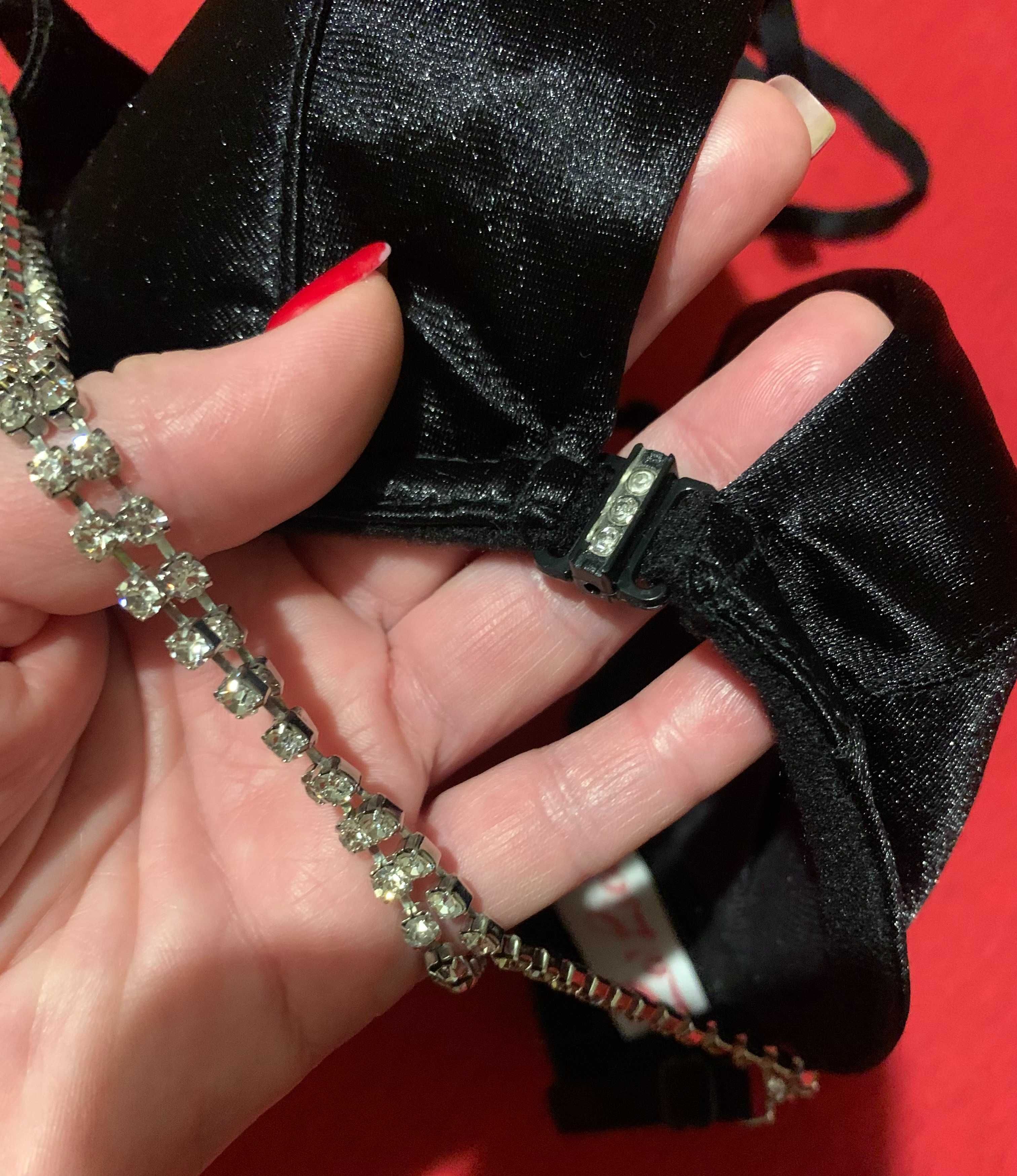 Шикарный бюстгальтер La'licia Black Diamante 75А/В пуш ап как новый!