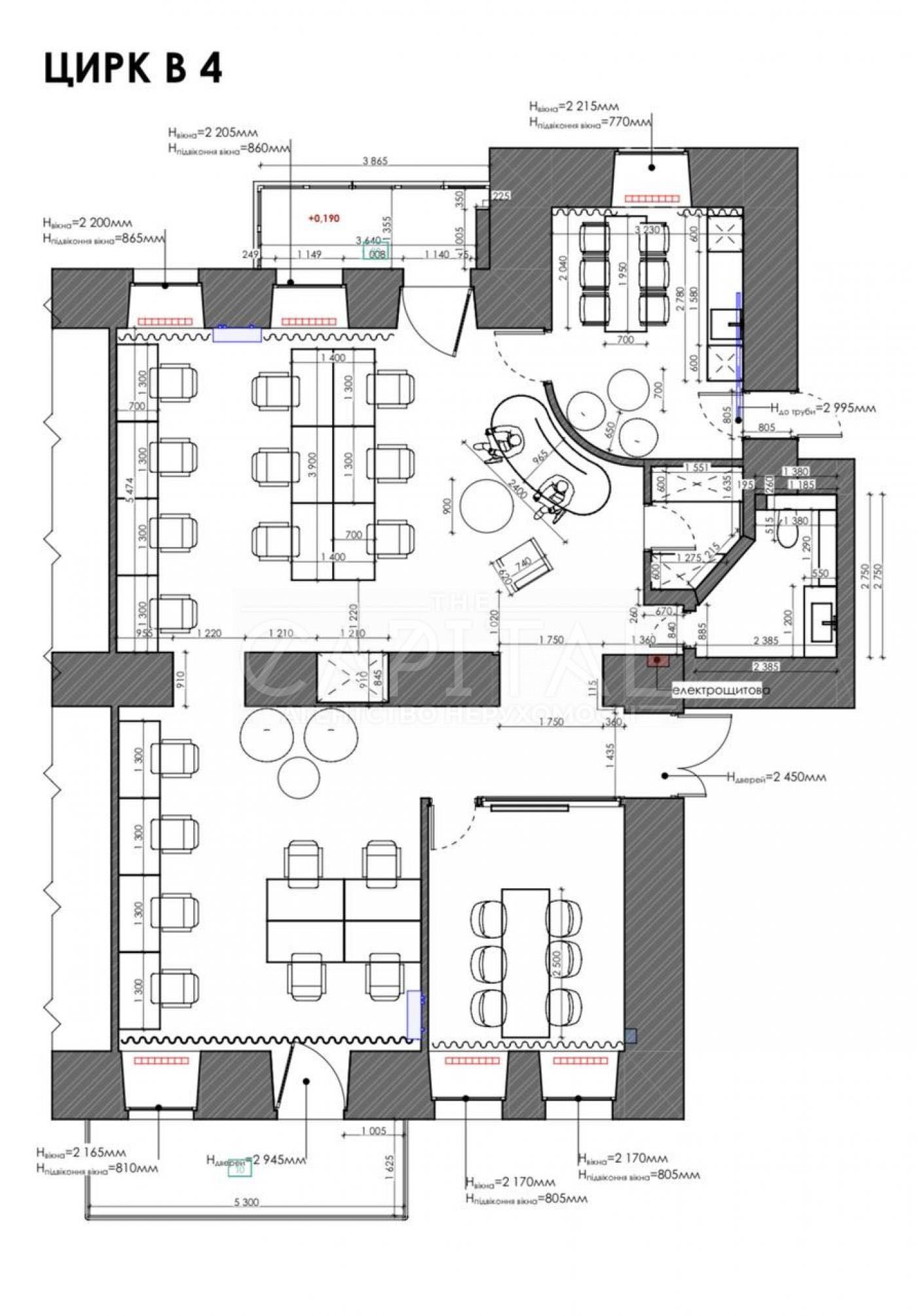 без % Аренда офиса (125м2),Бульварно-Кудрявська, Цирк, м. Вокзальная