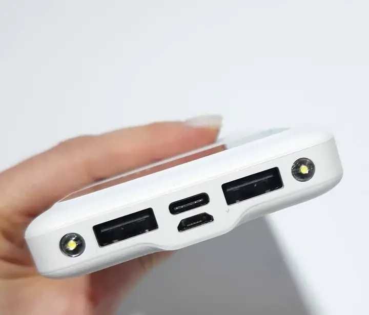 Повербанк LINKAGE LKP-26 10000MAH, на 2 USB виходи, POWERBANK білий