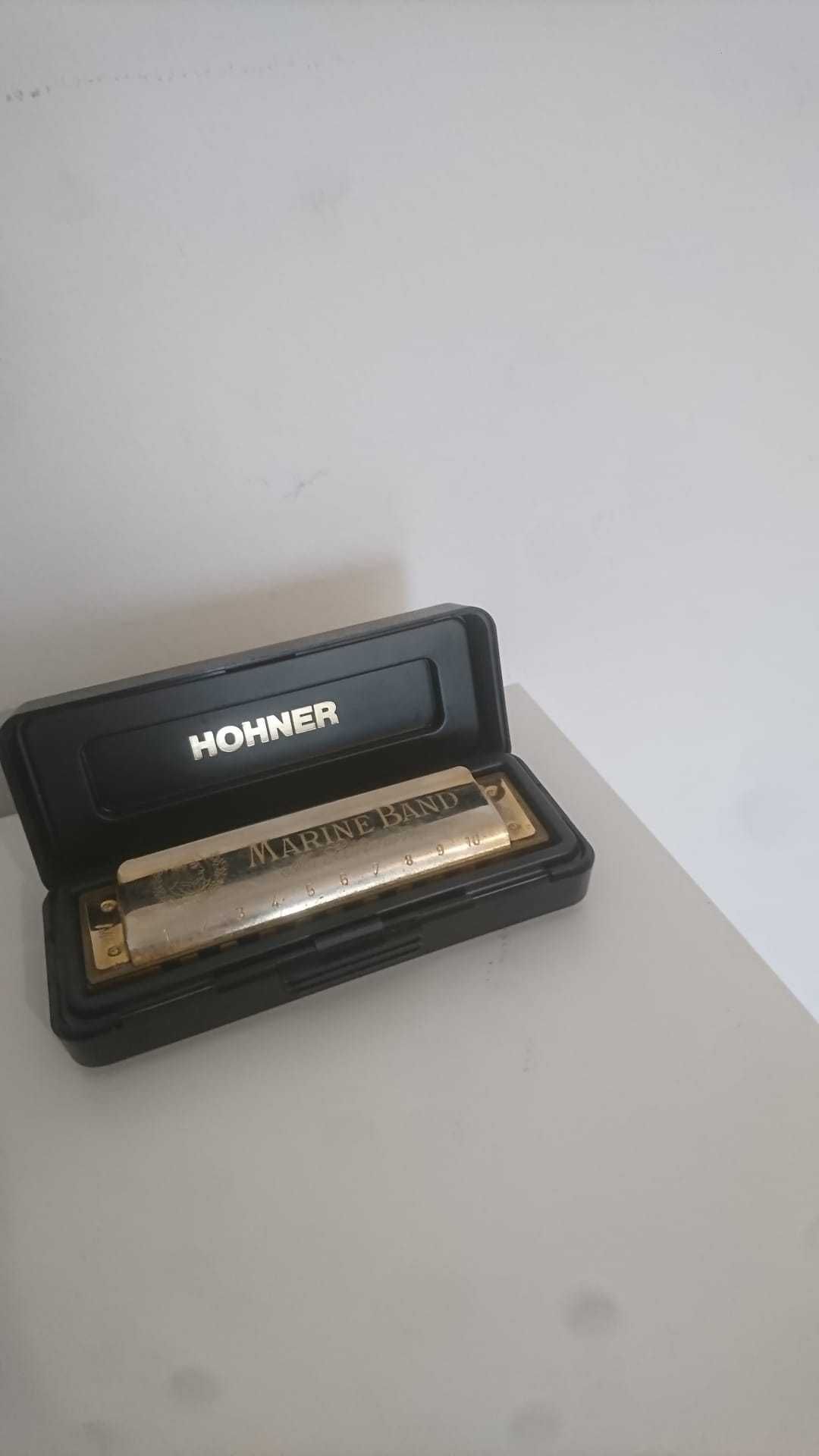 Harmonica Vintage Hohner Marine Band Edição centenária 1896a1996