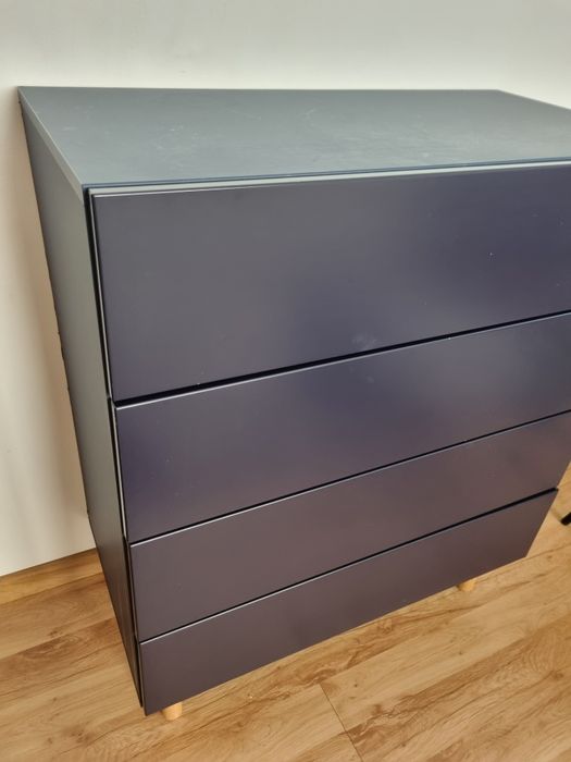 Komoda granatowa 4 szuflady