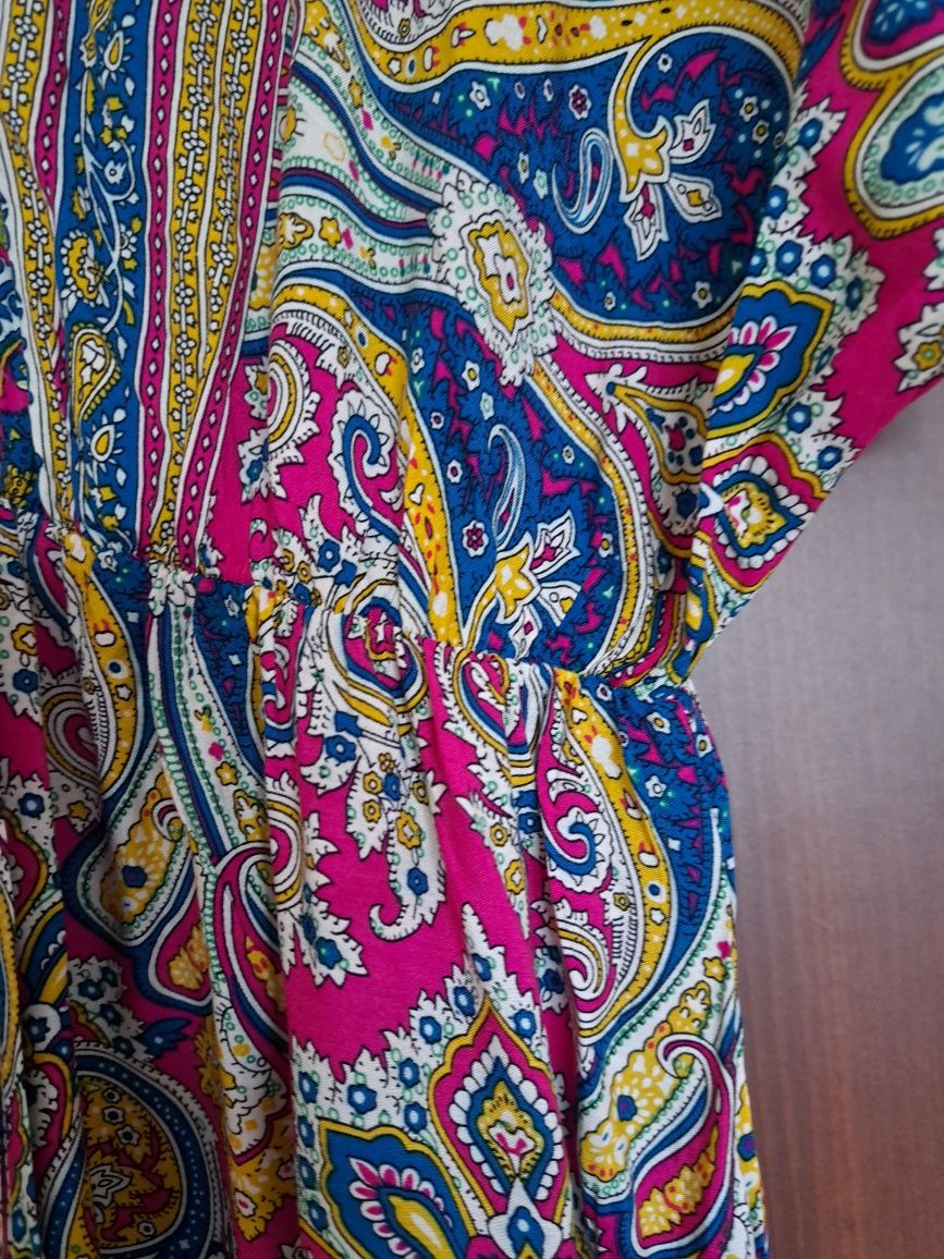 Długa sukienka na lato boho wiskoza S/M - nowa