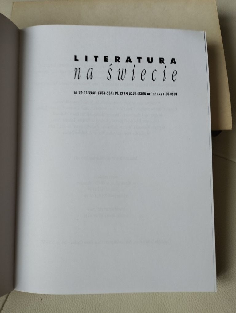 Literatura na świecie Mockba