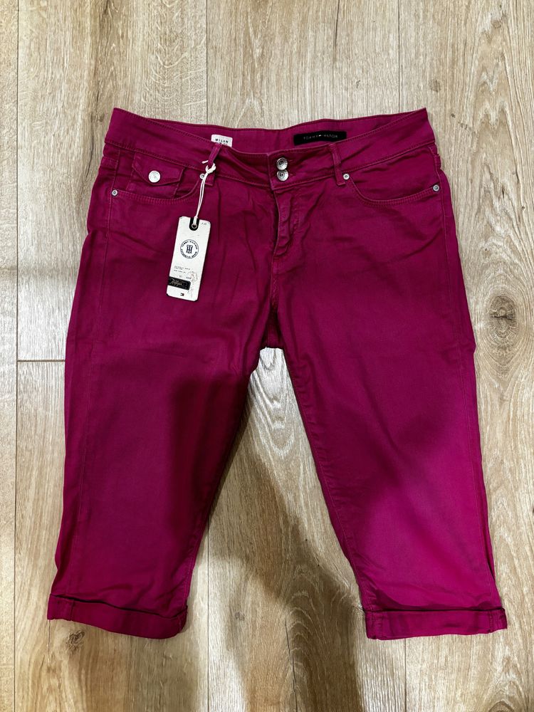 Nowe Tommy Hilfiger Spodnie Jeansy Jeans Magenta Rożowe Pink