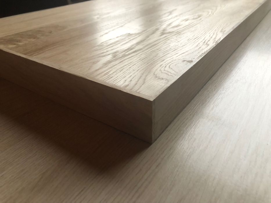Stopnie trepy schody dębowe blaty grubość 4,2 cm .