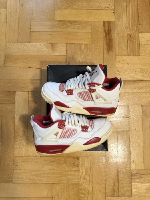 air jordan 4 alternate 89 us8.5 2016 bred white cement travis scott