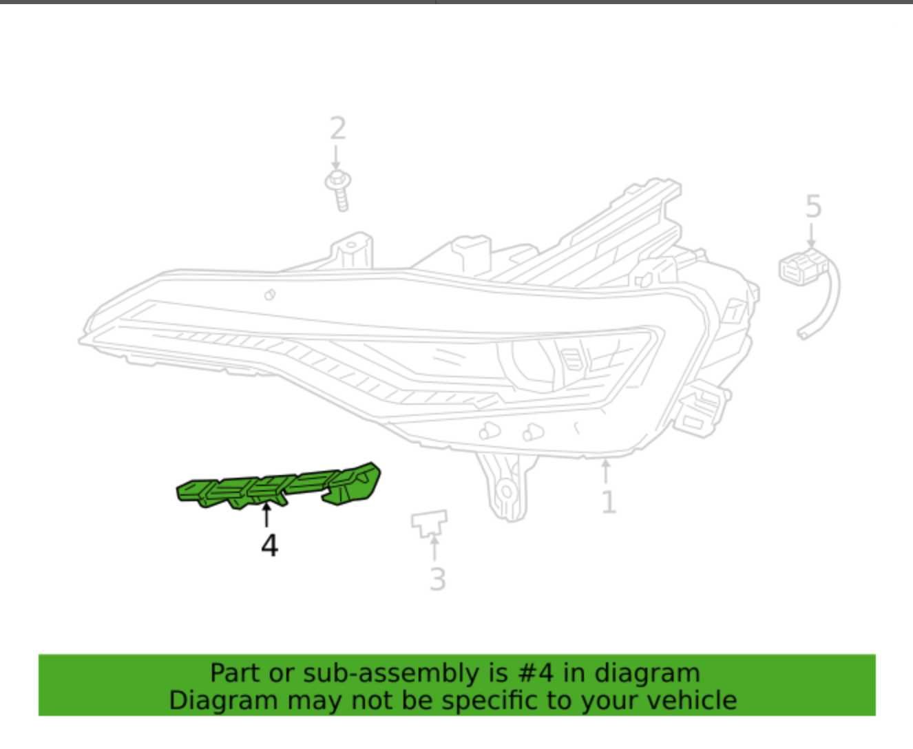 Camaro SS/2SS 6 gen Направляючі передніх фар GM 84529721, GM 84529720