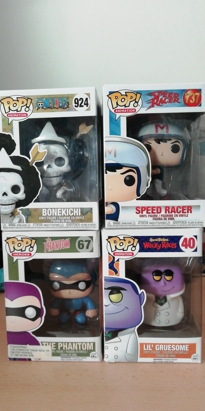 Funko Pop Speed Racer /Bonekichi/ the phanton / wacky Races