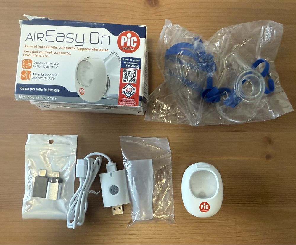 MINI PRZENOŚNY Inhalator PIC Solution AIREasy On USB, nowy