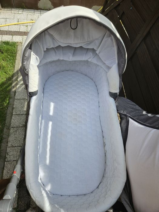 Wózek Adamex 3w1 gondola spacerówka fotelik samochodowy szary