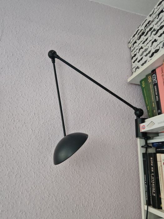Lampa na biurko lub regał mocowana na zaciski