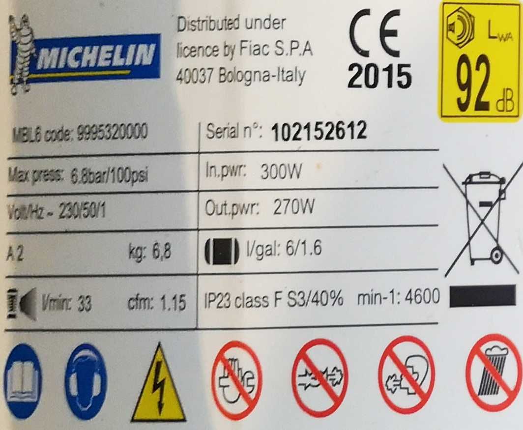 Compressor Michelin MBL6 - usado