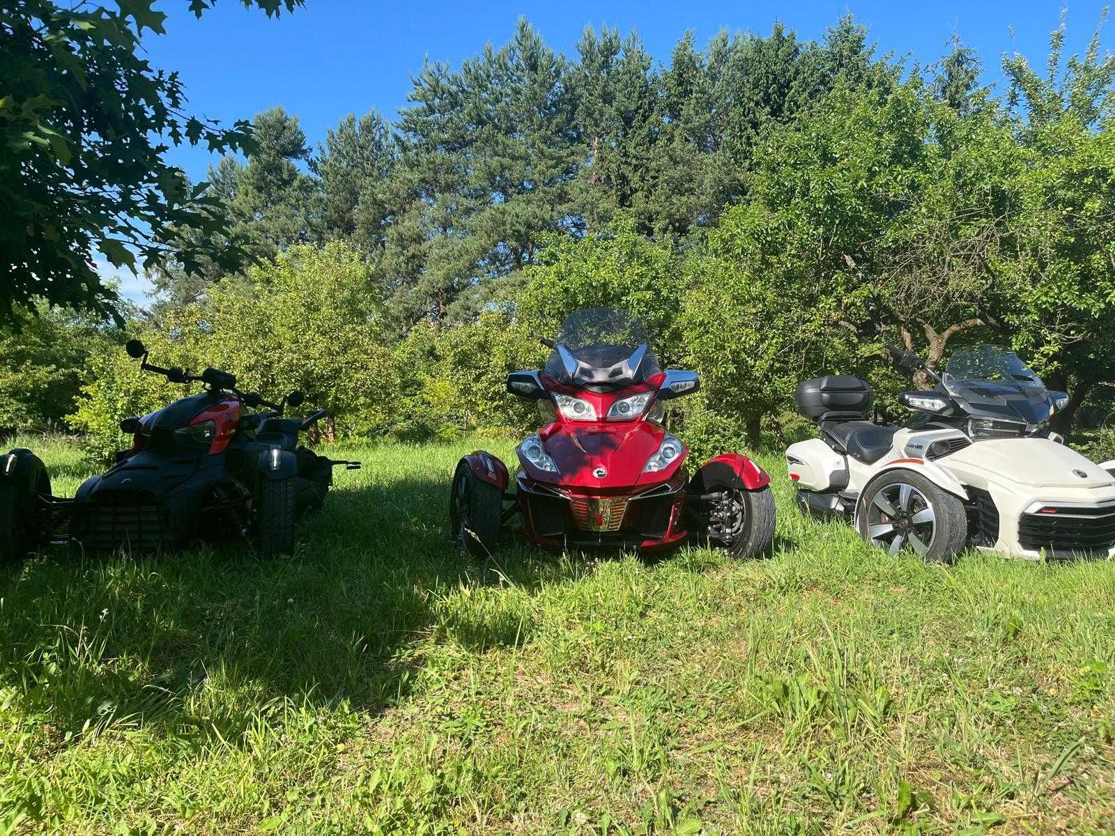 Wynajem Can-Am Spyder RT, F3, Ryker Wypożyczalnia motocykli na kat. B