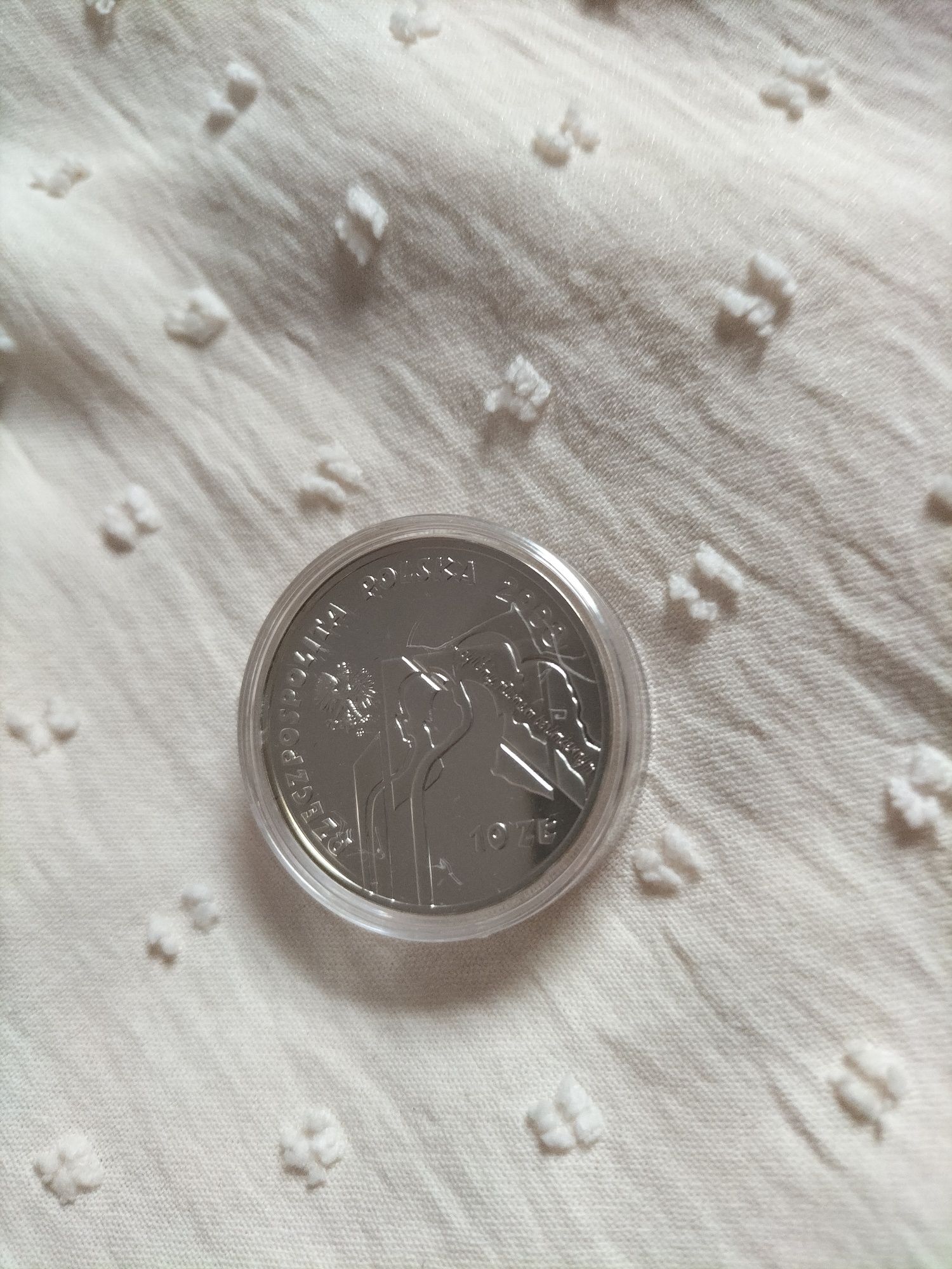 Moneta Sybiracy srebrna z cyrkonią 2008r.