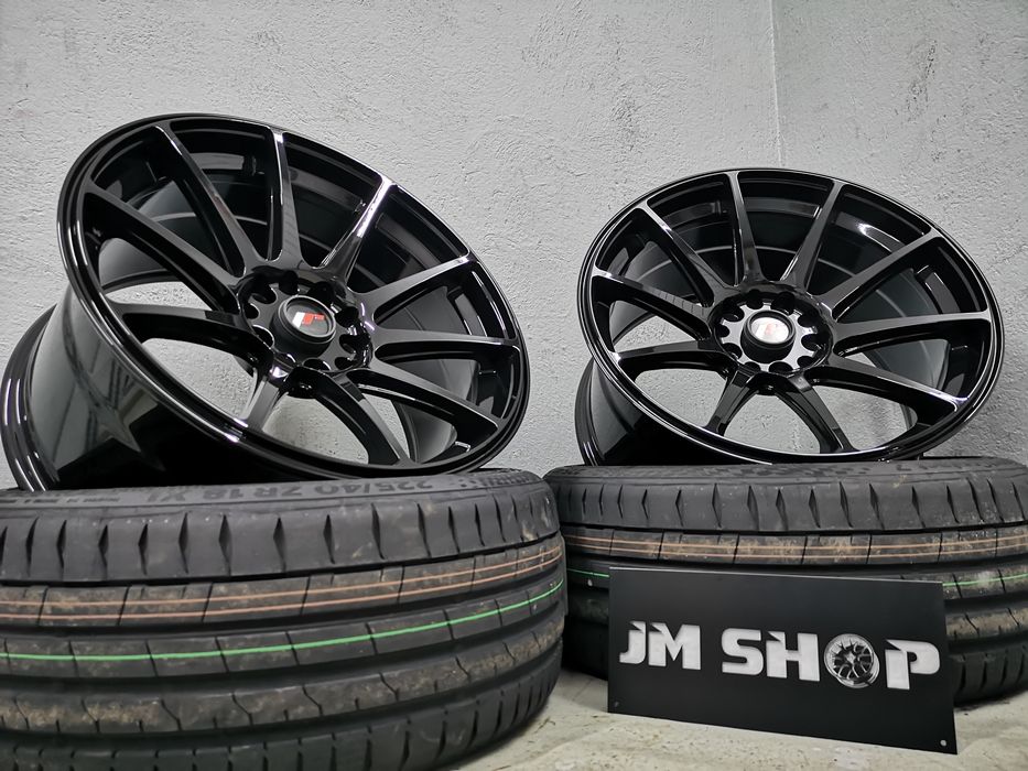 Felgi JR11 18" 8,5J ET35 5x100 5x120 Gloss Black