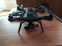 Solo Drone 3DR completo com gimbal, baterias extra, mala, e gopro4
