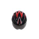 Kask rowerowy z daszkiem i przyciemnianą szybą M 55–58 cm