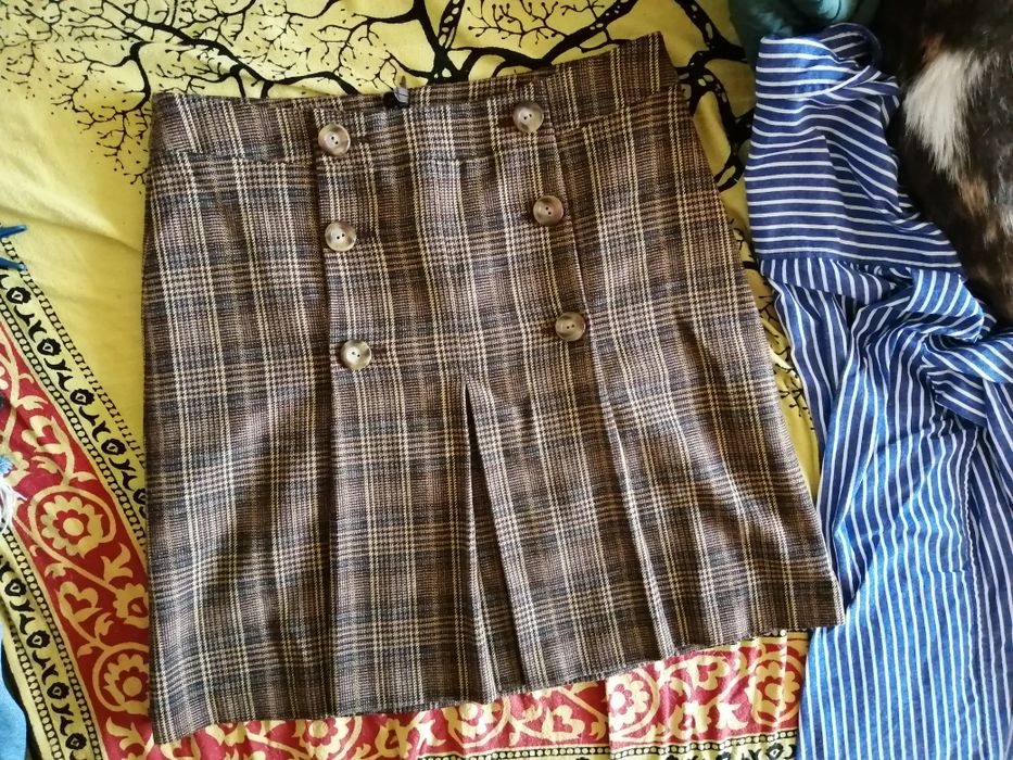 Marc Aurel шерстяна спідниця в клітинку